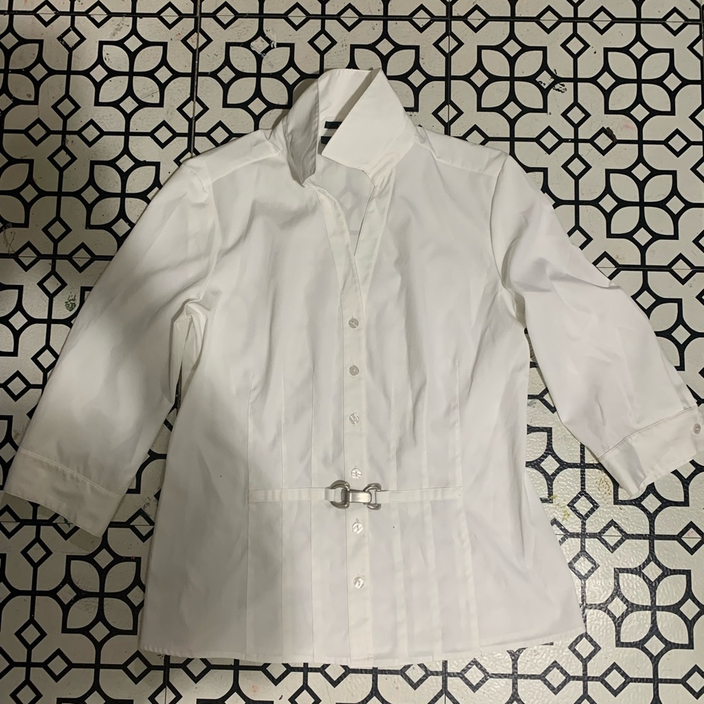 Style & Co. Women White Shirt -Size 4